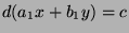 $d(a_1x+b_1y)=c$