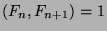 $(F_n,F_{n+1})=1$