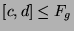 $[c,d]\leq F_g$