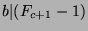 $b\vert(F_{c+1}-1)$