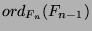 ${ord}_{F_n}
(F_{n-1})$