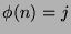 $\phi(n) = j$