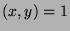 $(x,y)=1$