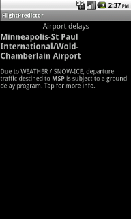 Airport delays