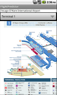 Airport terminal map