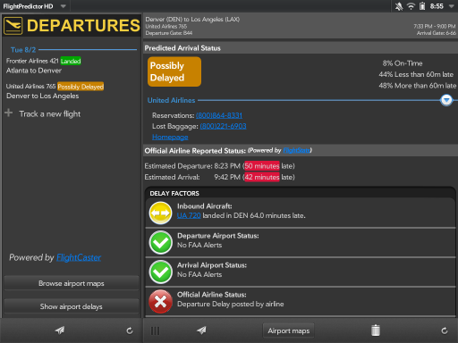 Flight information